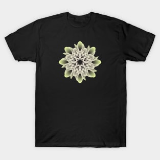 Beautiful White and Yellow Artistic Flower T-Shirt